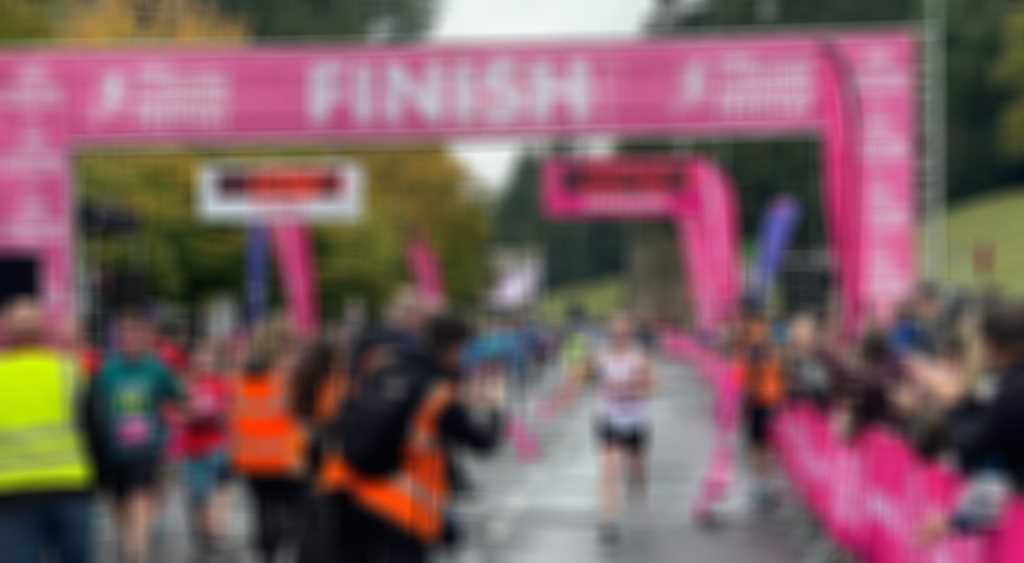 Yorkshire Marathon Finish blurred out