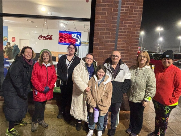 PARTINGTON : Outside Partington Fish Bar and Grill, Partington, M31 4EL - MileShyClub WALK PARTINGTON