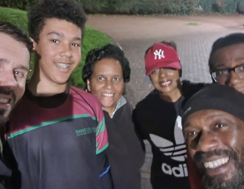 Charlie and running friends