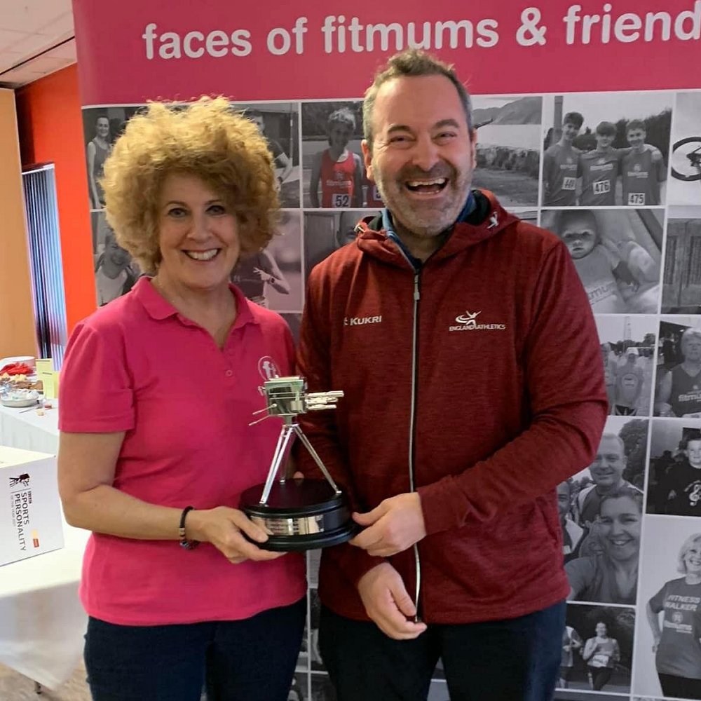 Sam with Chris Jones and her BBC award