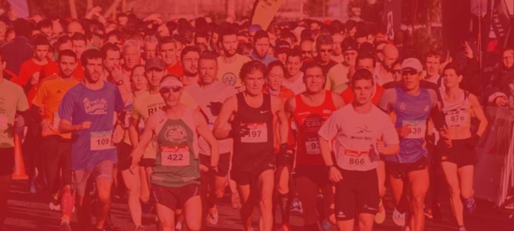 Mass Running Event With RT Red Tint