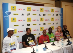 Mo Farah VLM London Marathon press conference 2013